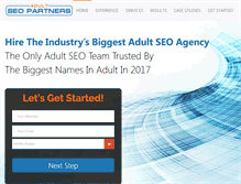 Tablet Screenshot of adultseopartners.com